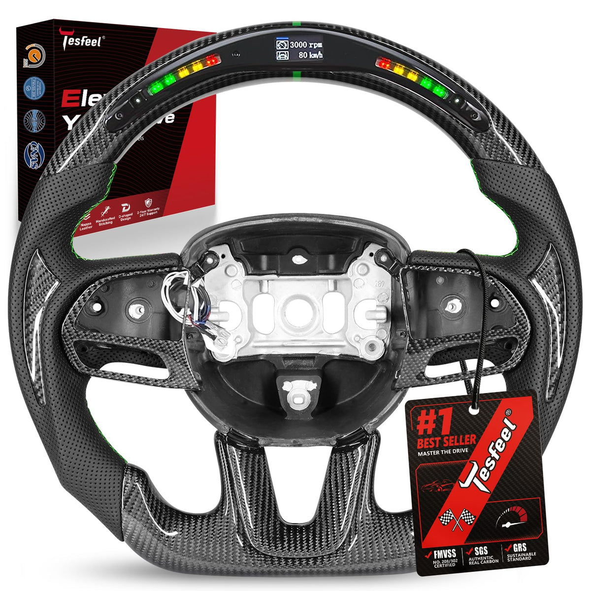 TESFEEL steering wheel for Dodge challenger