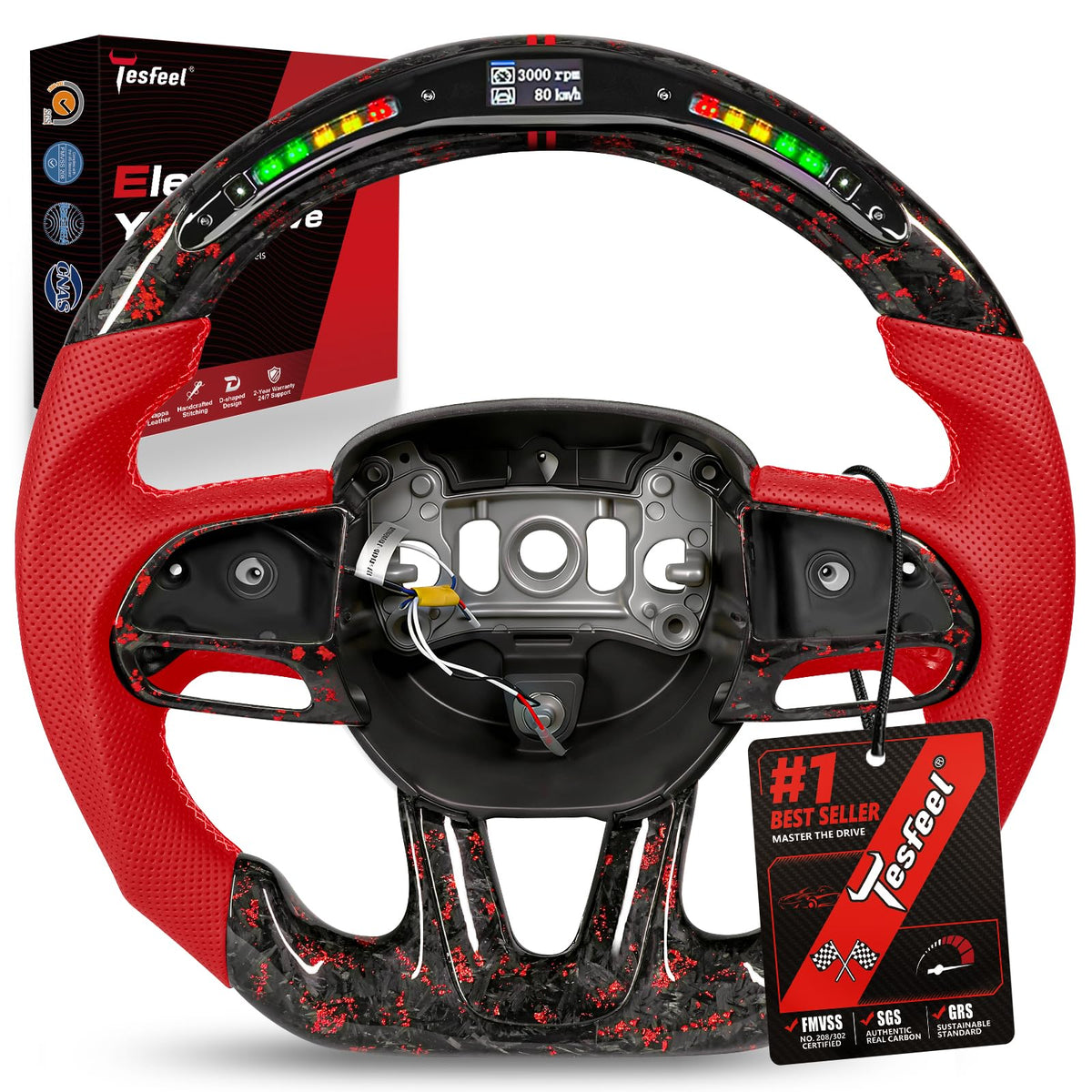 TESFEEL steering wheel for Dodge challenger