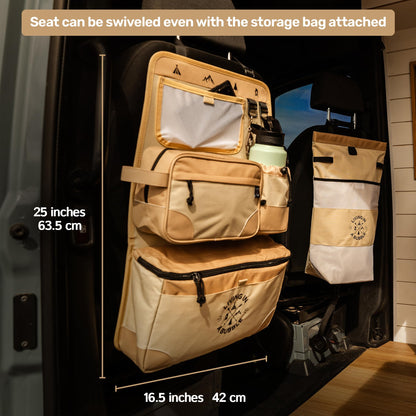 Living in a Bubble Premium Seat Back Organizer Storage for Campervans and Cars