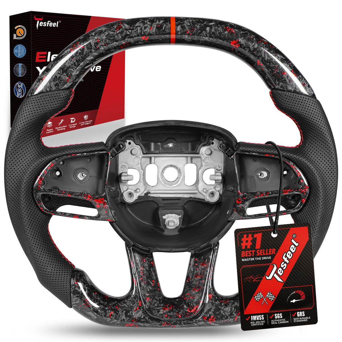TESFEEL steering wheel for Dodge challenger