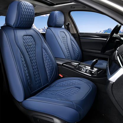 Coverado Seat Covers, Car Seat Covers Full Set, Leather Car Seat Cover, Car Seat Covers Front Seats Back Seat Cover Seat Protector Universal Fit Most Cars