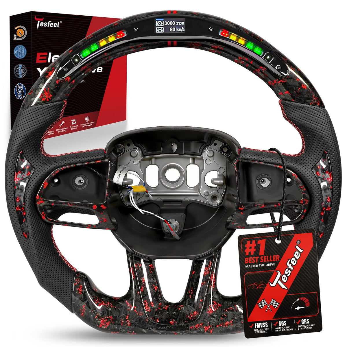 TESFEEL steering wheel for Dodge challenger