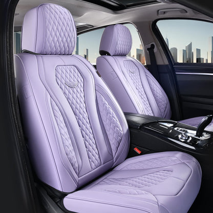 Coverado Seat Covers, Car Seat Covers Full Set, Leather Car Seat Cover, Car Seat Covers Front Seats Back Seat Cover Seat Protector Universal Fit Most Cars