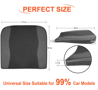 Lofty Aim Car Seat Cushion, Comfort Memory Foam Car Cushions for Driving - Sciatica & Lower Back Pain Relief, Seat Cushion for Car Seat Driver, Office Chair, Wheelchair