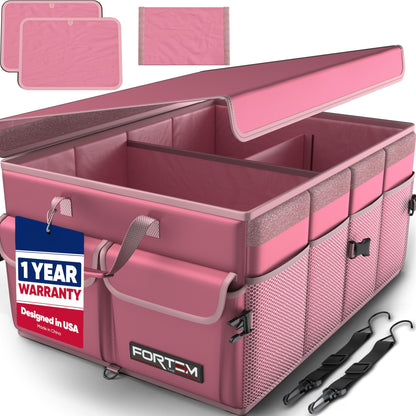 FORTEM Trunk Organizer - Foldable Car Organizer & Storage for SUVs & Trucks