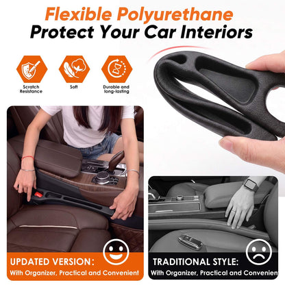 Zefirius Car Seat Gap Filler Organizer 2Pack