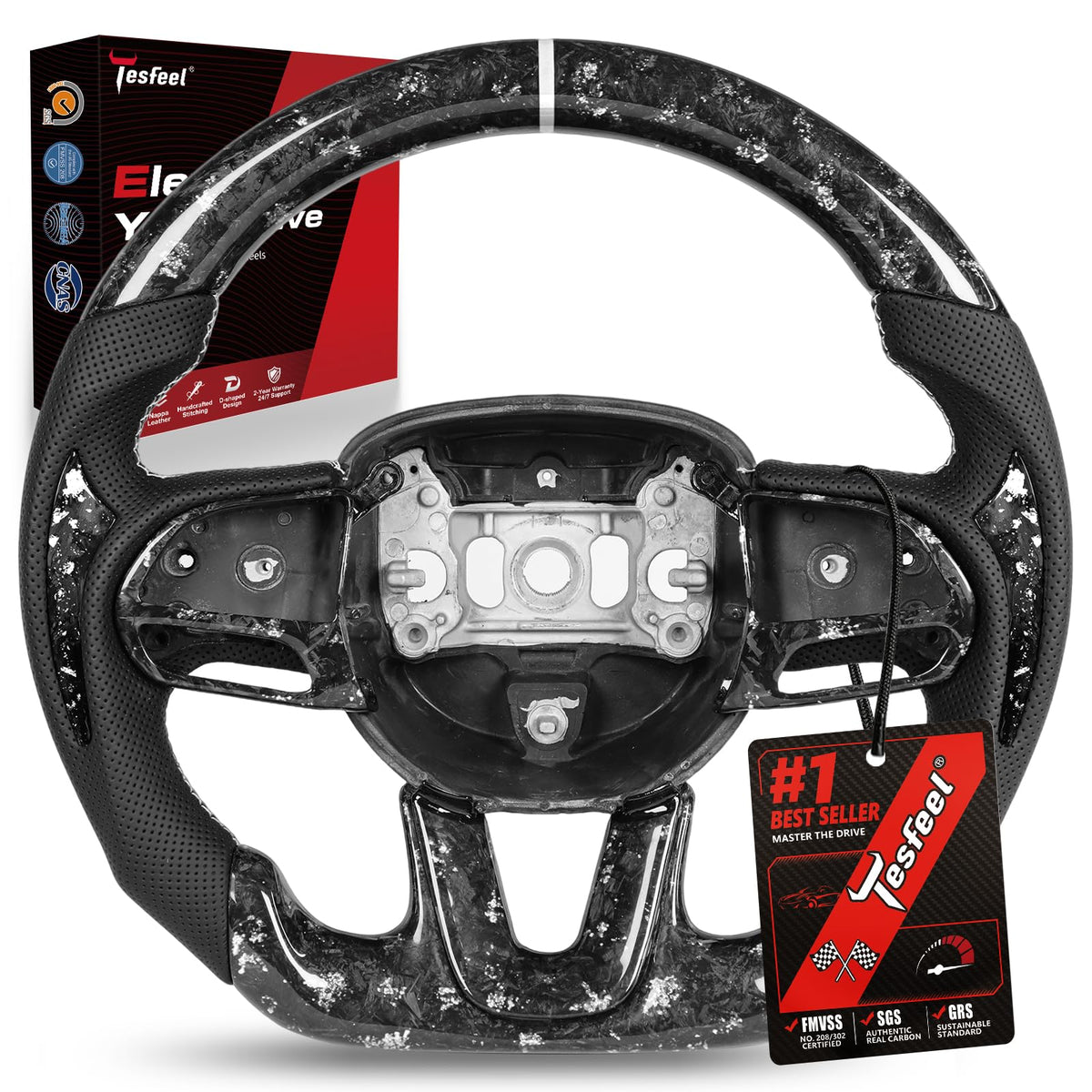 TESFEEL steering wheel for Dodge challenger