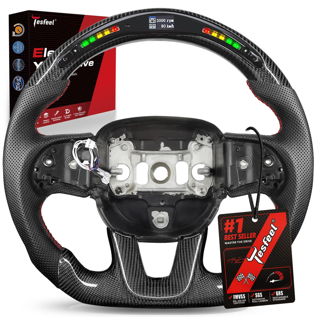 TESFEEL steering wheel for Dodge challenger