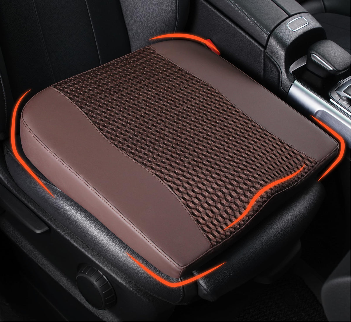 Lofty Aim Car Seat Cushion, Comfort Memory Foam Car Cushions for Driving - Sciatica & Lower Back Pain Relief, Seat Cushion for Car Seat Driver, Office Chair, Wheelchair