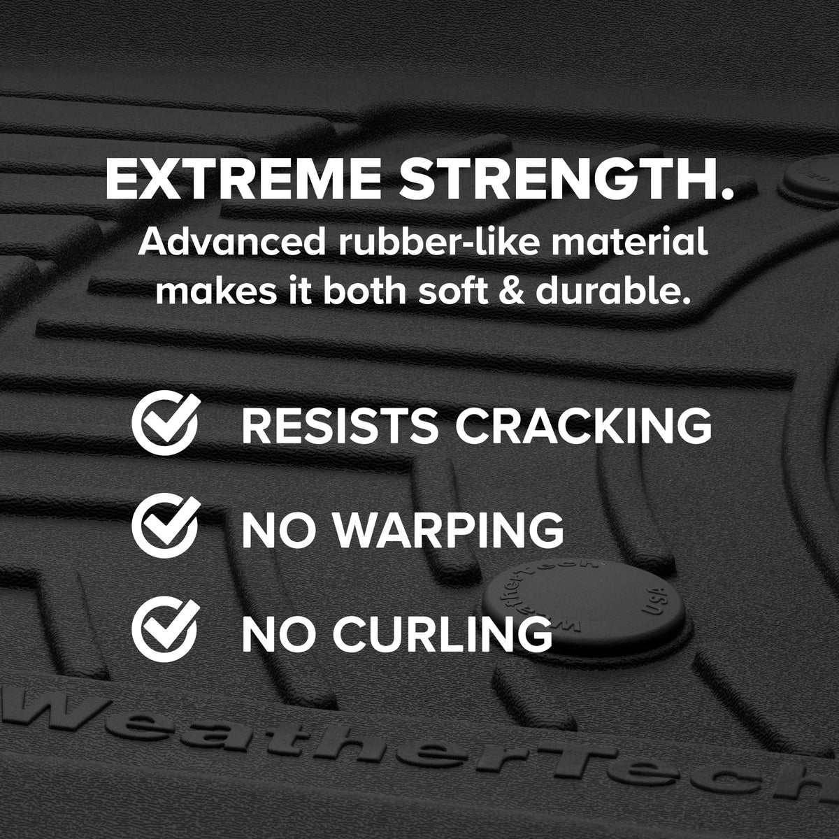 WeatherTech FloorLiner HP Custom Fit Floor Mats for Dodge Ram Truck 2500/3500, Ram 2500/3500-1st & 2nd Row (461545-1-2IM), Grey